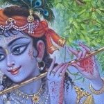 Krishna playing the flute