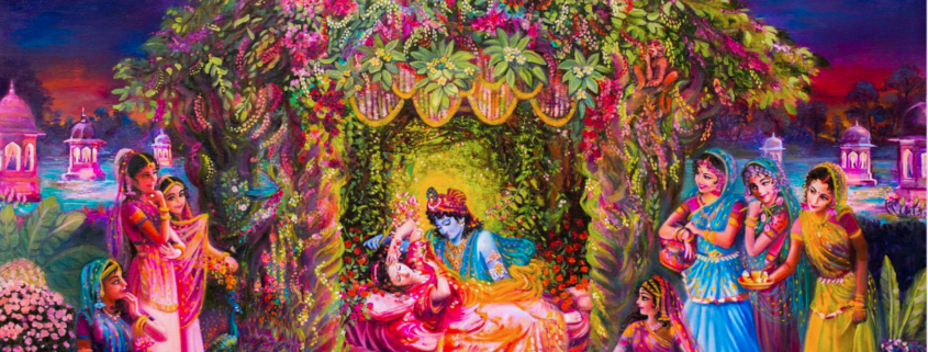 Radharani’s Manjaris: Tattva & Lilas 031 “Radhe-Shyam’s Single Pillow Bed”